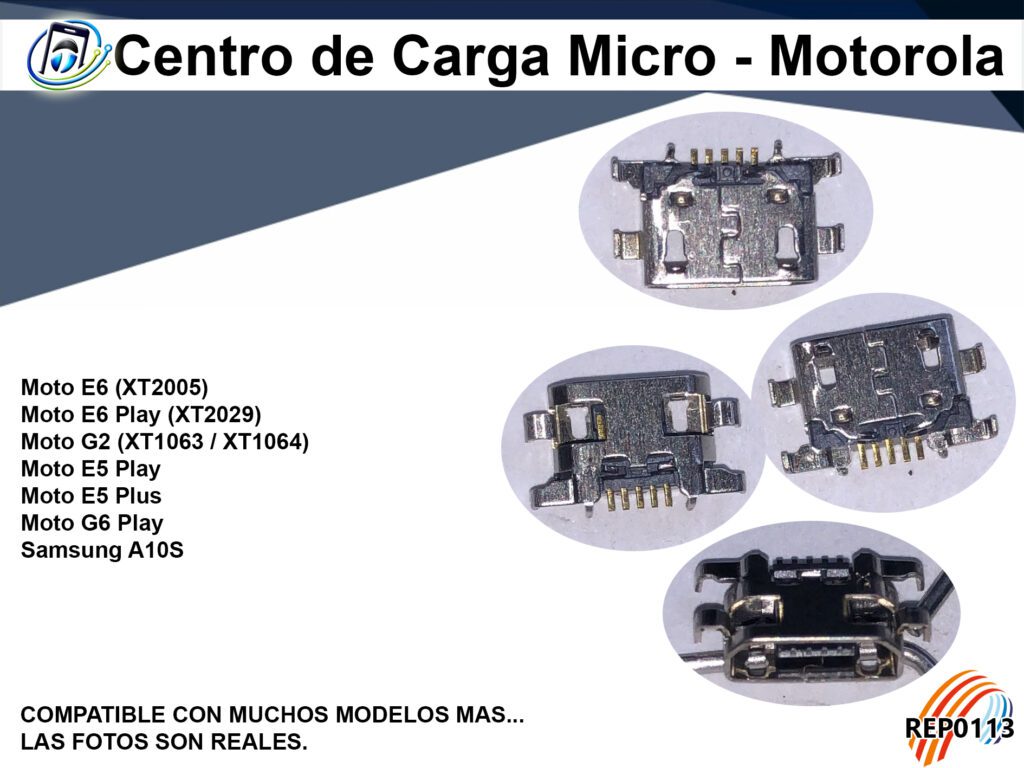 Centro de Carga Micro - Modelos Motorola Moto