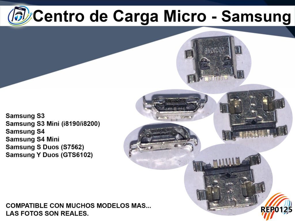 Centro de Carga Micro - Modelos Samsung