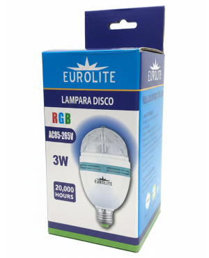 Foco Giratorio Disco Luces RGB