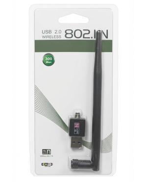 Adaptador WiFi con Antena 300Mbps