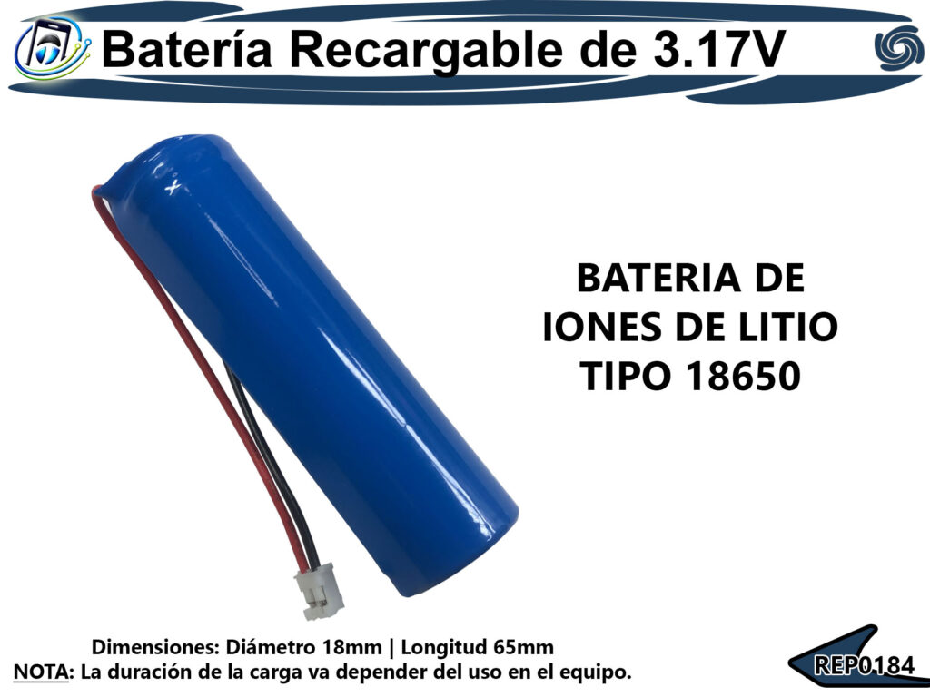 Batería de Litio Recargable de 3.7V con Cable Negativo y Positivo