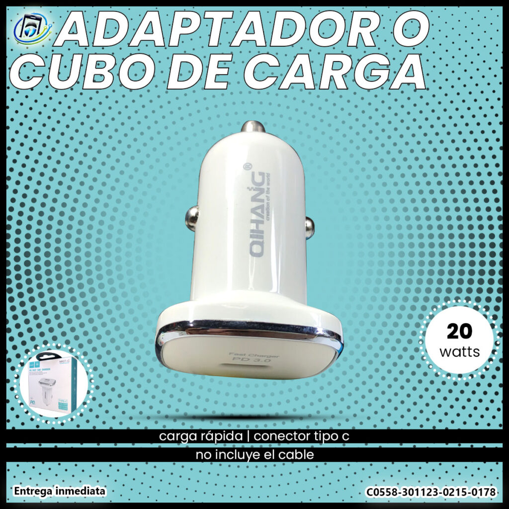 Cubo Carga Rápida 20W | Carro | NR07-C | Qihang