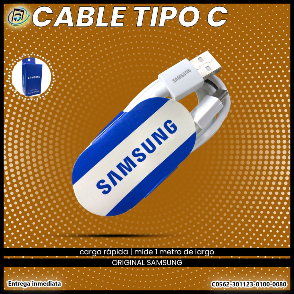 Cable Carga Rápida Tipo C Samsung