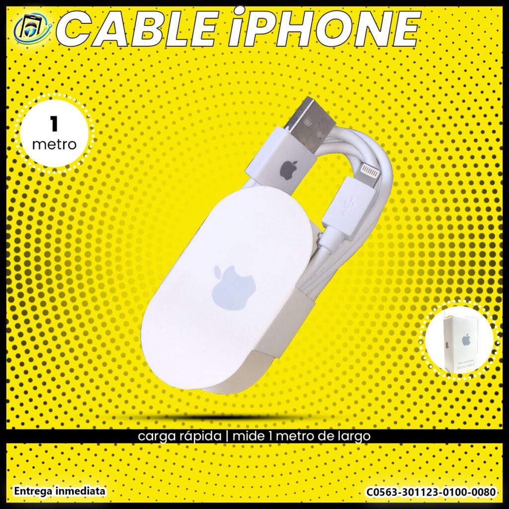 Cable iPhone Carga Rápida