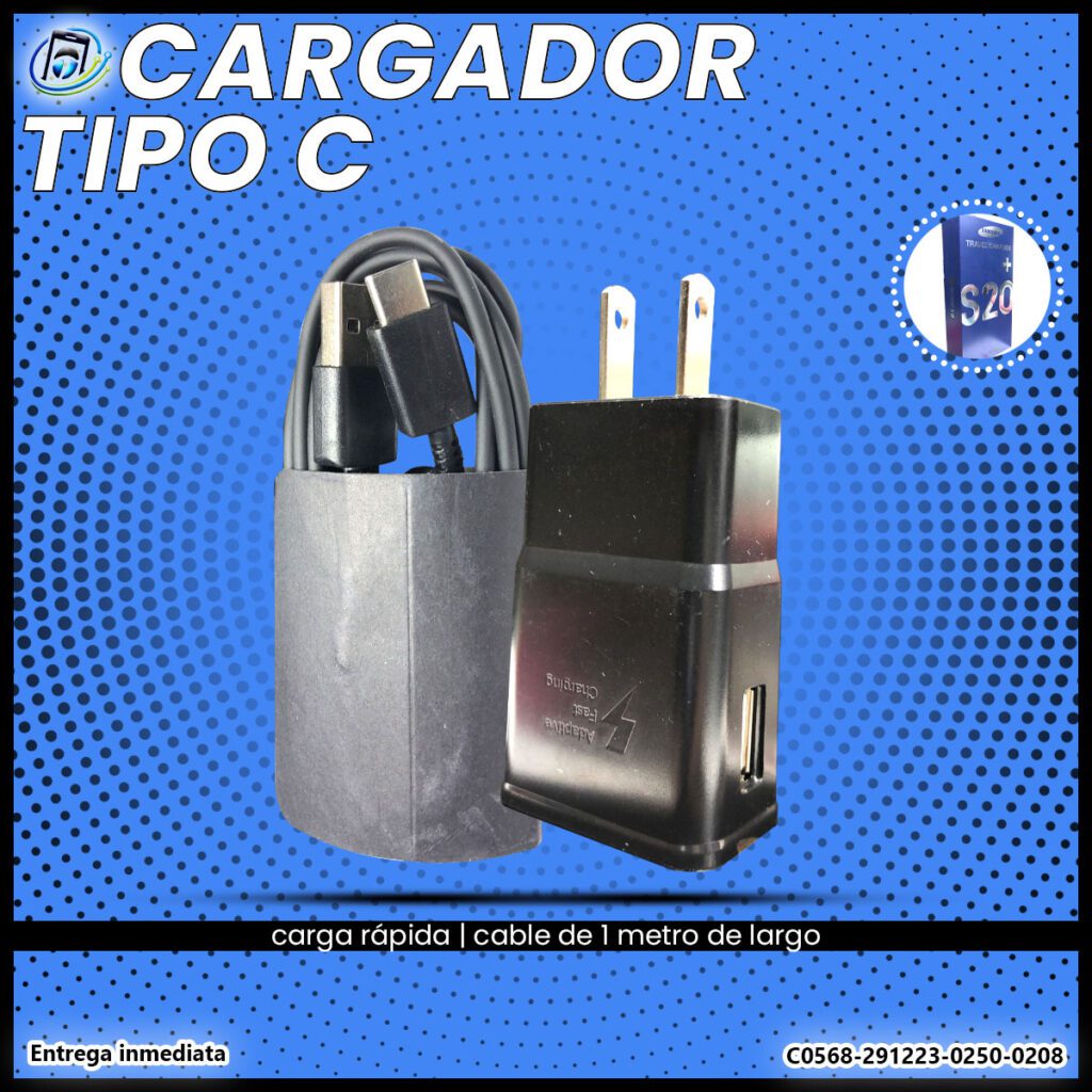 Cargador Tipo C Samsung S20+ | Carga Rápida