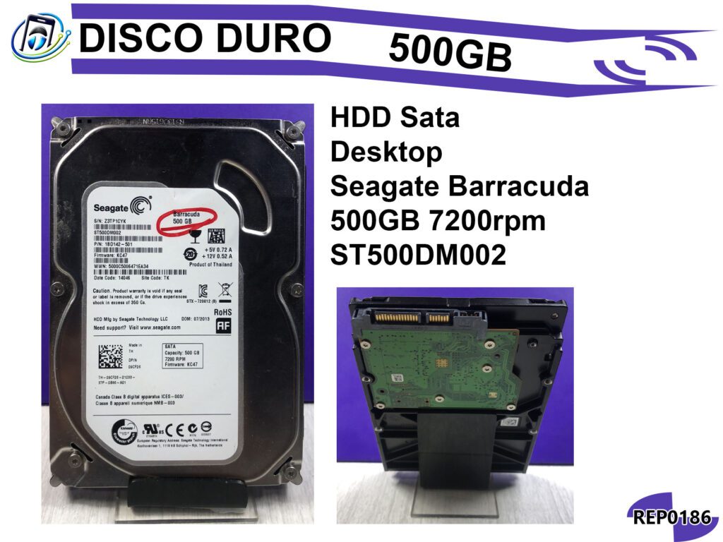 Disco Duro Sata | 500GB | 7200rpm