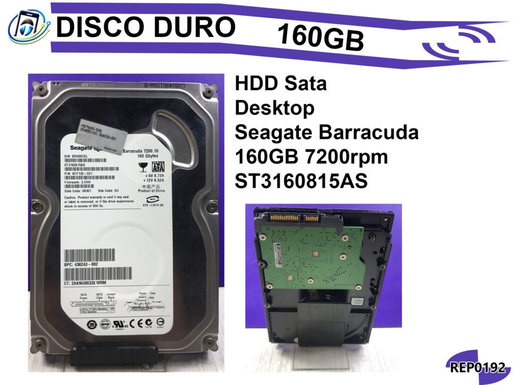 Disco Duro Sata | 160GB | 7200rpm