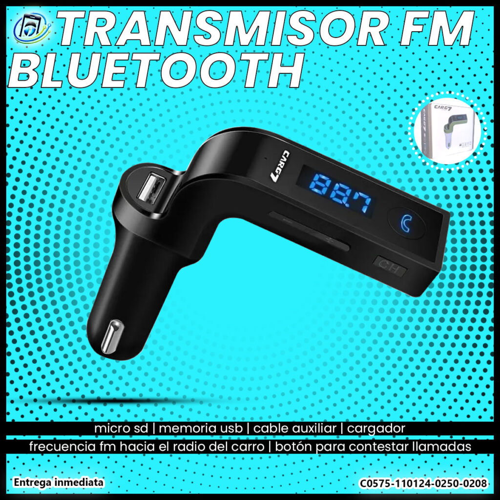 Transmetteur FM Bluetooth 4en1 De Voiture CARG7