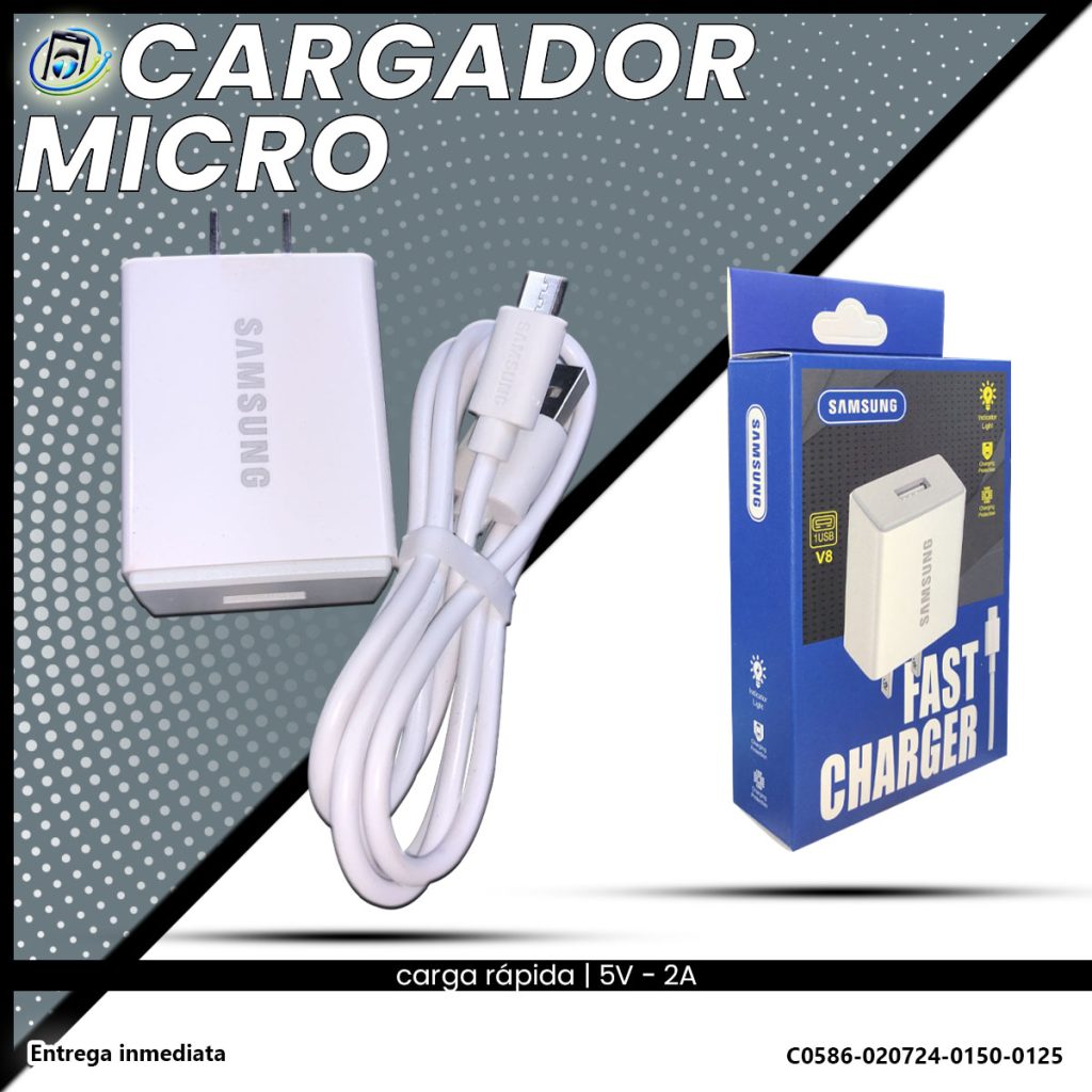 Cargador Samsung | Carga Rápida | Micro o V8