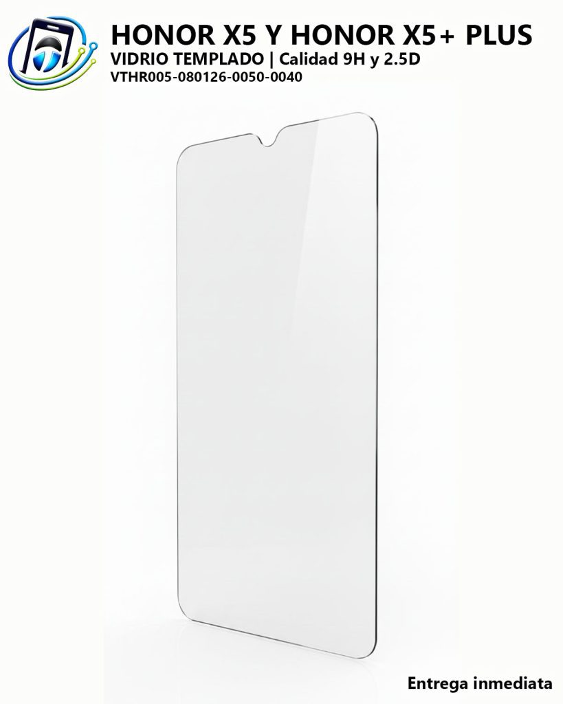 Vidrio Templado Honor X5 y Honor X5+ Plus