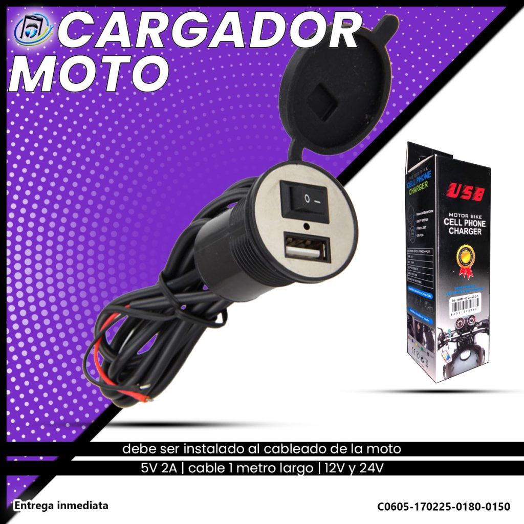 Cargador de Teléfono para Motocicleta