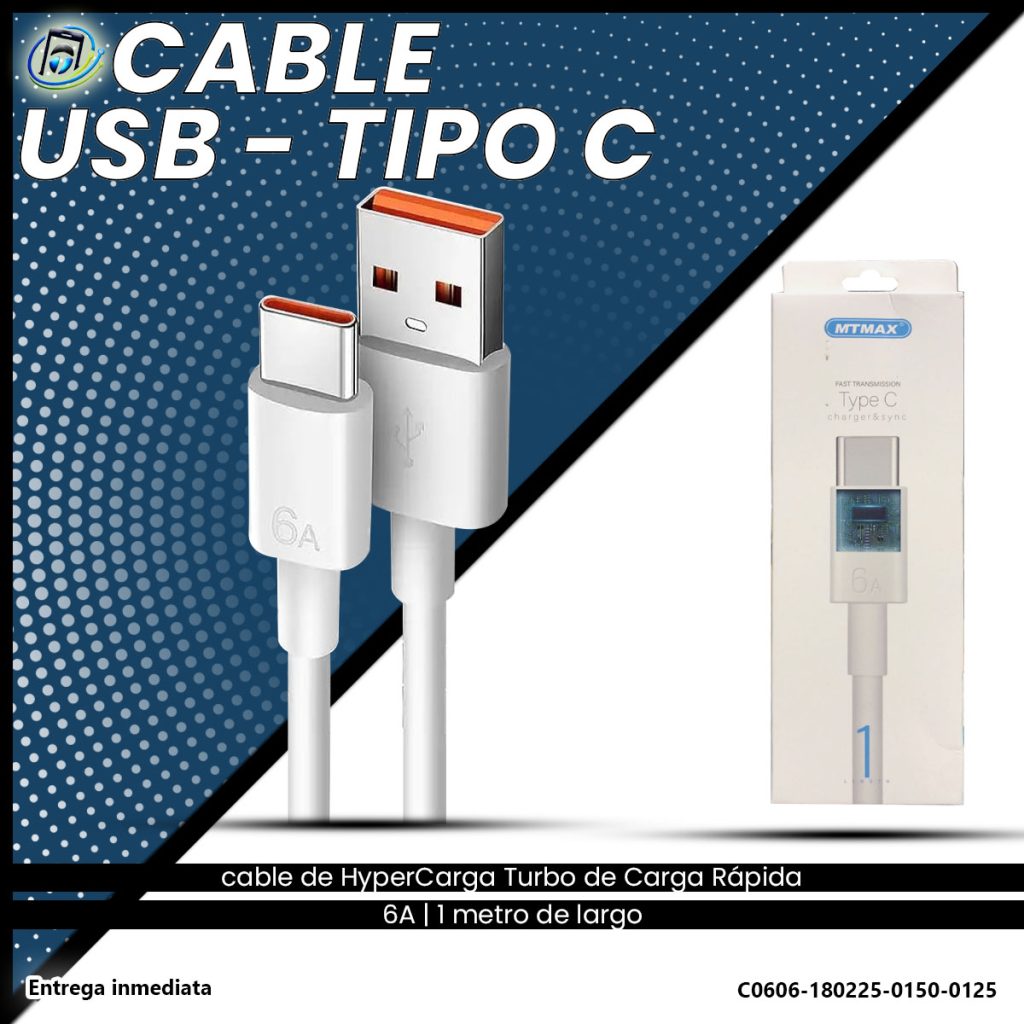 Cable Tipo-C Carga Rápida | 6A