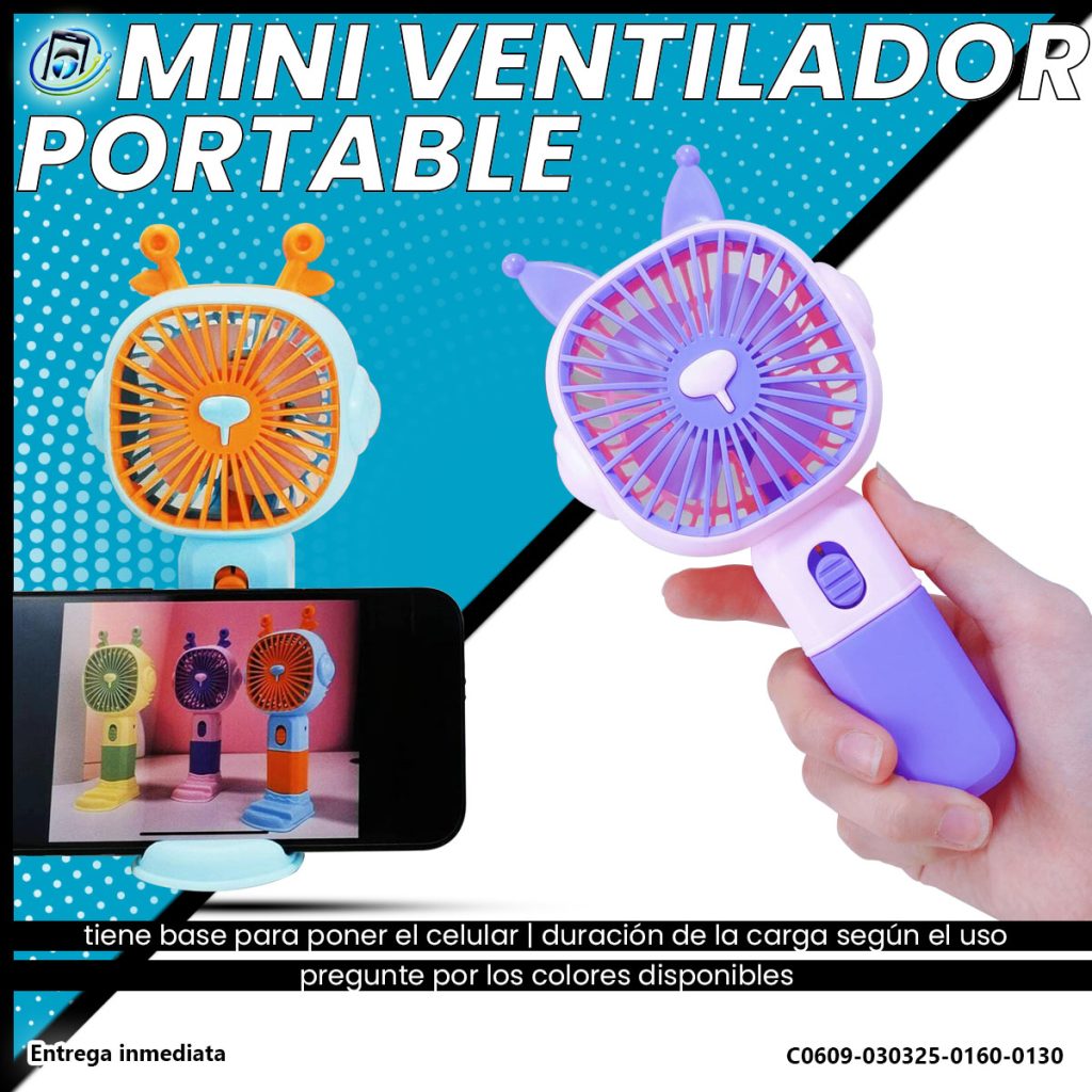 Mini Ventilador Recargable Portable