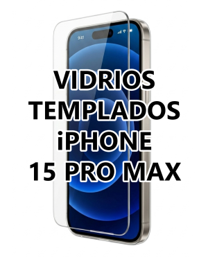 Vidrio Templado iPhone 15 Pro Max