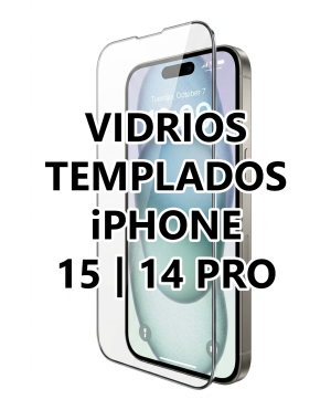 Vidrio Templado iPhone 15 | iPhone 14 Pro