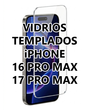 Vidrio Templado iPhone 16 Pro Max | iPhone 17 Pro Max