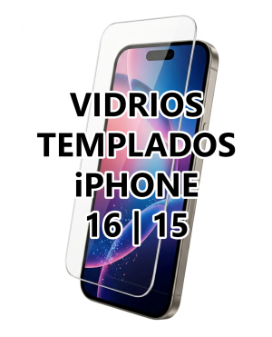 Vidrio Templado iPhone 16 | iPhone 15