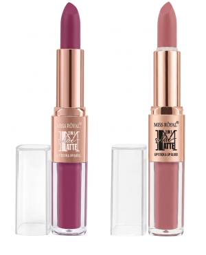 Labial Mate 2 en 1 | Barra y Líquido "Miss Royal"