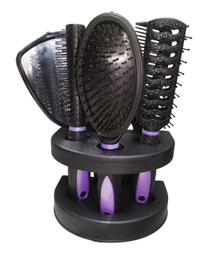 Set de Cepillos para el Cabello con Base Organizadora