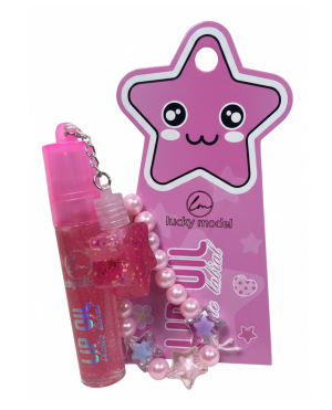 Brillo Labial con Pulsera y Llavero de Estrella | #2