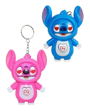 Llavero Interactivo de Stitch y Angel