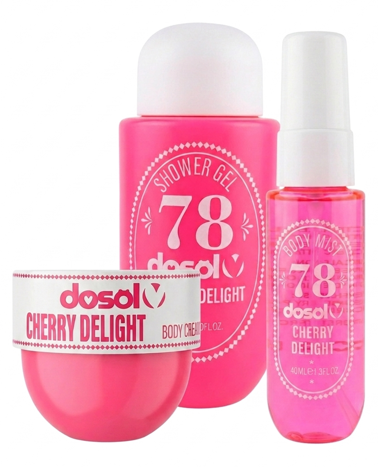 Set de Cuidado Corporal "Cherry Delight" "Dosol"