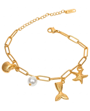Pulsera Estilo Náutico y Veraniego | Oro Laminado