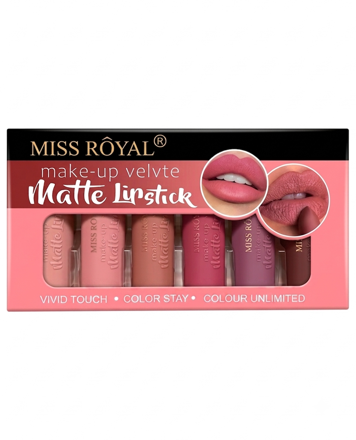Labial Mate Aterciopelado "Make-up Velvte Matte Lipstick" - Imagen 3