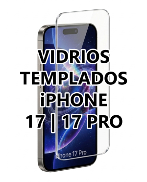 Vidrio Templado iPhone 17 | iPhone 17 Pro | iPhone 16 Pro