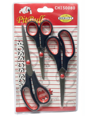 Set de tijeras Pit Bull 3 piezas