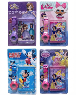 Set Infantil de Reloj Digital y Billetera Temática