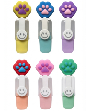 Resaltadores mini en forma de pata de gato (estilo kawaii)