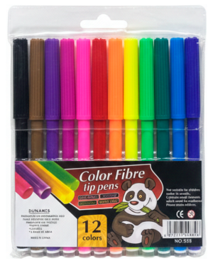 Marcadores de punta de fina (12 colores)