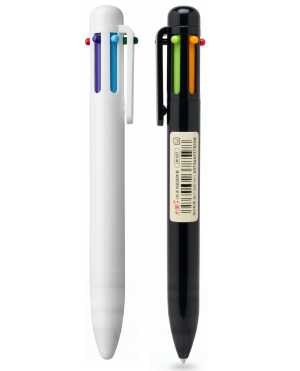 Bolígrafo Retráctil Multicolor de 6 Colores