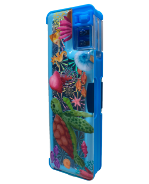 Lapicera escolar magnética con diseño de tortuga marina
