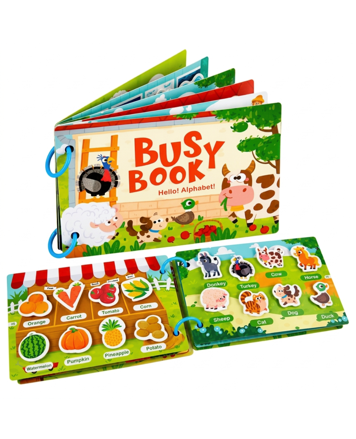 Libro didáctico infantil "Busy Book - Hello! Alphabet!"