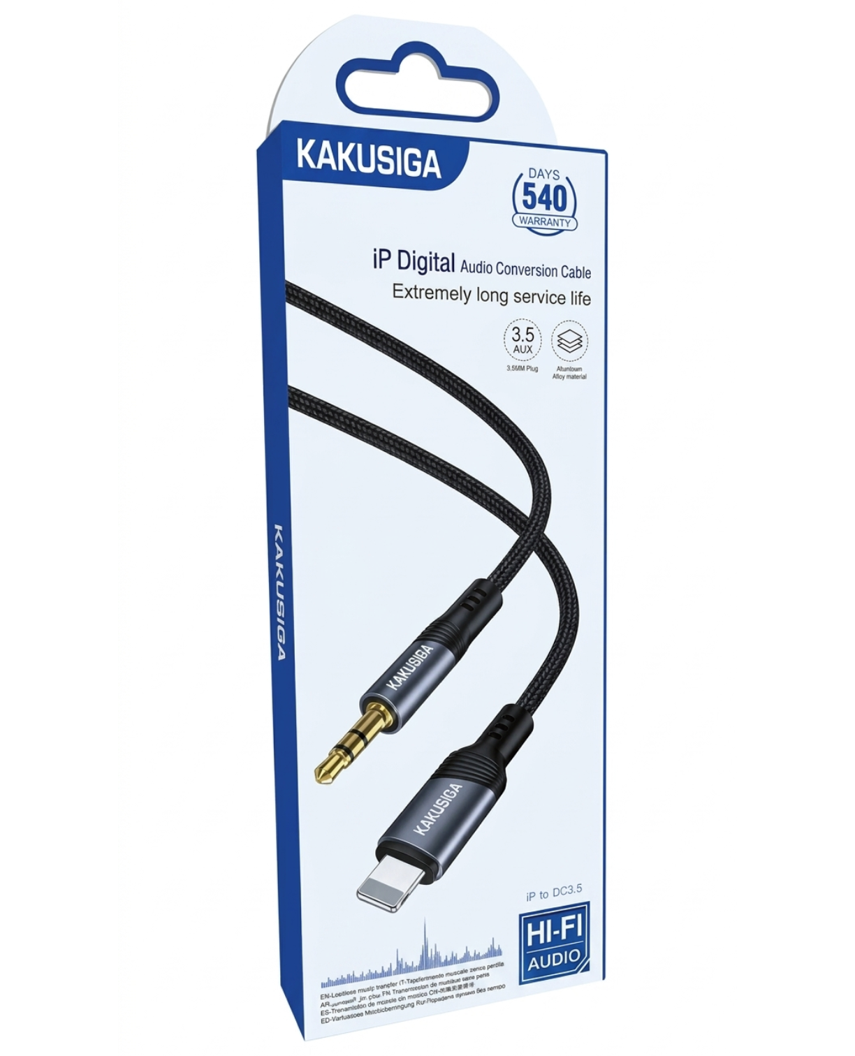 Cable Auxiliar de Audio 3.5mm iPhone/Lightning