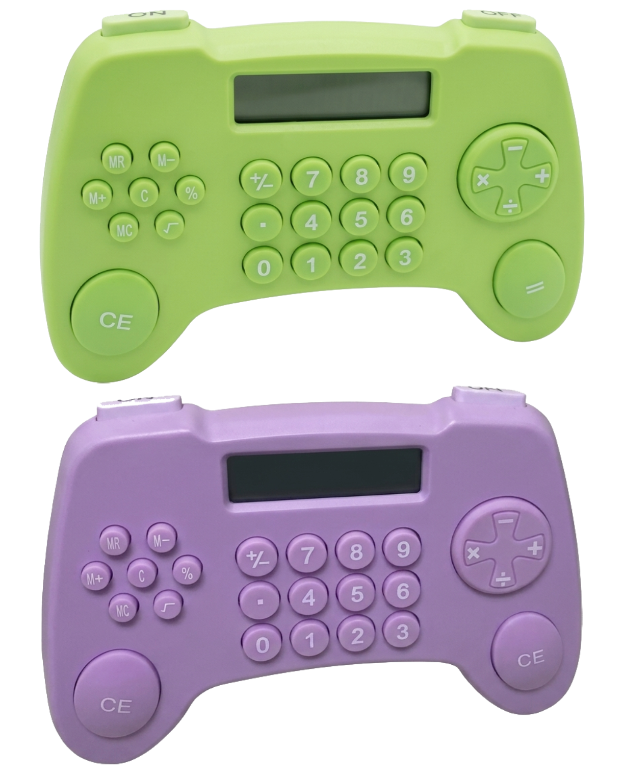 Calculadoras con forma de control de videojuegos