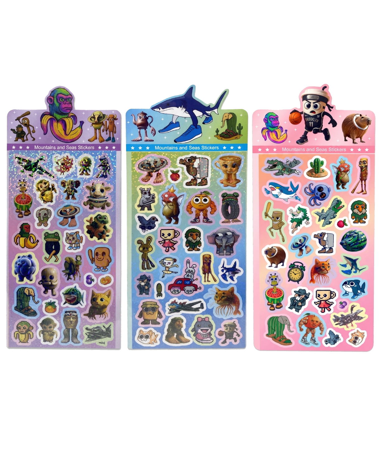 Calcomanías infantiles coleccionables "Mountains and Seas Stickers"