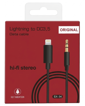 Cable Auxiliar de Audio 3.5mm iPhone/Lightning