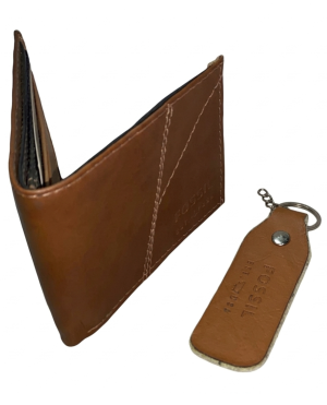 Billetera y Llavero Fossil (Cuerina)