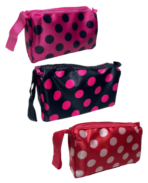 Cosmetiquera de estampado de lunares