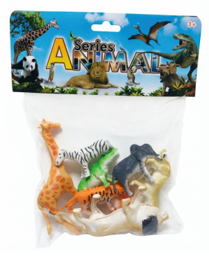 Set de figuras plásticas de animales salvajes