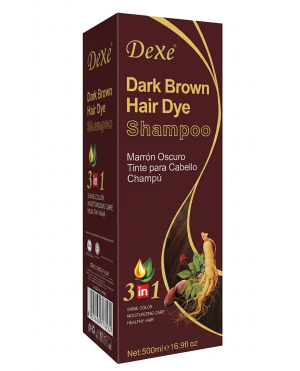 Shampoo Colorante Marrón Oscuro "Dexe"