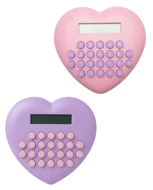 Calculadoras con forma de corazón